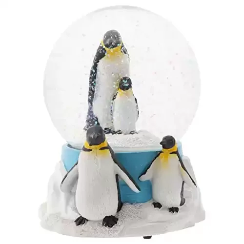Penguin Family Musical Globe