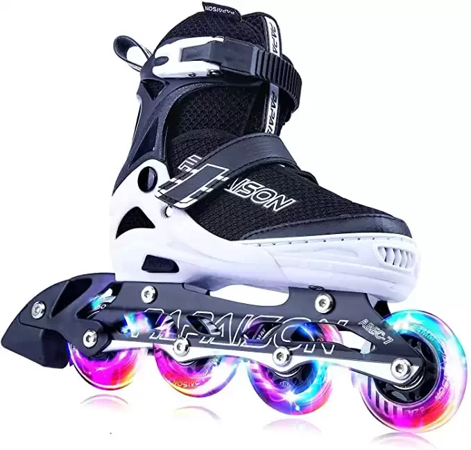 Adjustable Skates for Kids, Teens and Adults with Cool Full Light Up Wheels