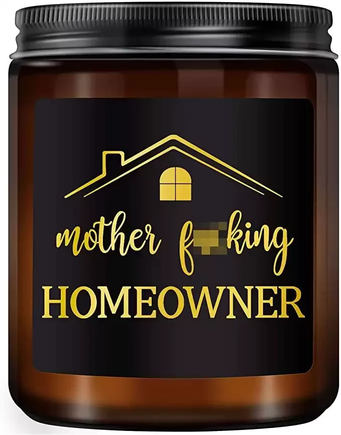 8. Funny New Home Owner Gift Scented Candle