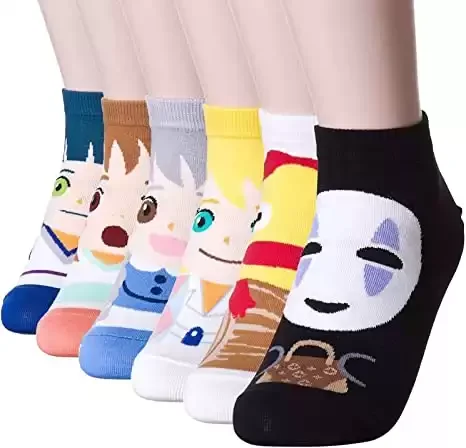 Fun Design Anime Casual Cotton Crew Socks