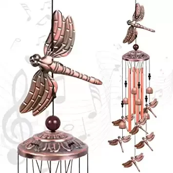 Solawindchime Outdoor Dragonfly Wind Chimes