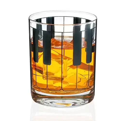 Piano Design Whiskey Glass