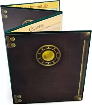 The Master's Tome 4-Panel Customizable GM Screen with Free Inserts – Dry Erase Gift