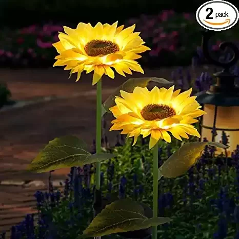 Solar Sunflower Outdoor LED Lights