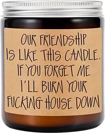 Best Friends Scented Candle Gift - Funny Friendship Gifts