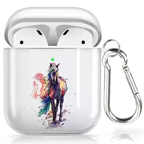 Watercolor Horse AirPods Case