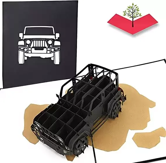 Jeep Truck Pop Up Card - Gift for Jeep Lovers