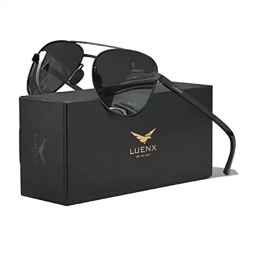 Aviator Sunglasses, Polarized for Driving with UV Protection