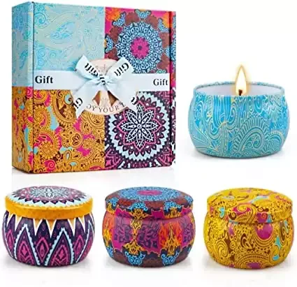 Scented Candle Gift Set for 40 Year Old Women