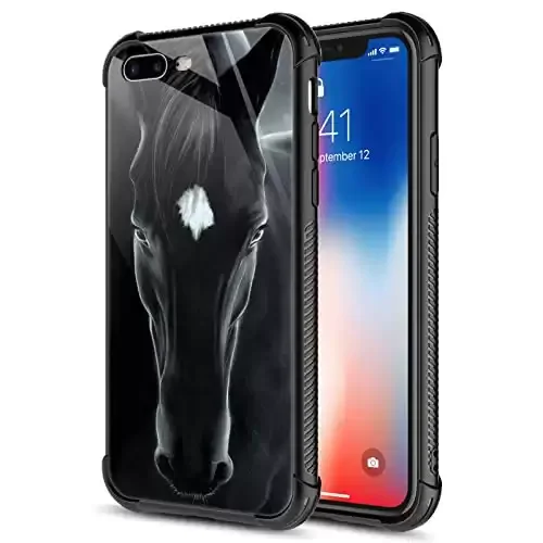 Phone Case, Black Horse