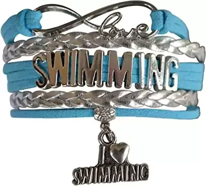 Swim Bracelet- Girls Swimming Charm Bracelet