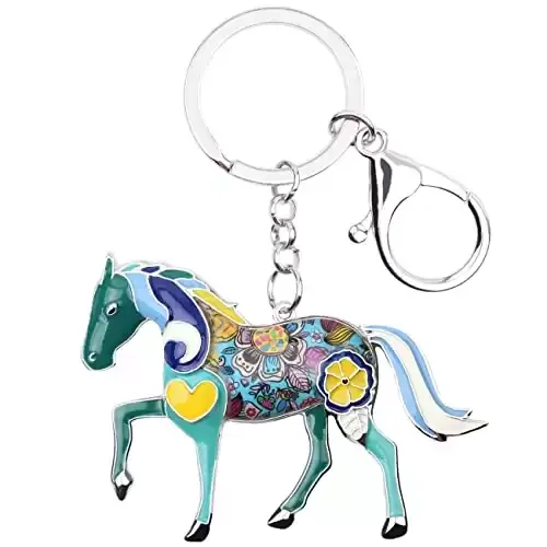Metal Horse Key chain Charm