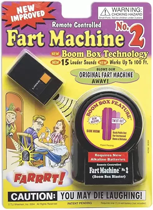 Remote Control Fart Machine - Funny Gag Gift Joke Prank