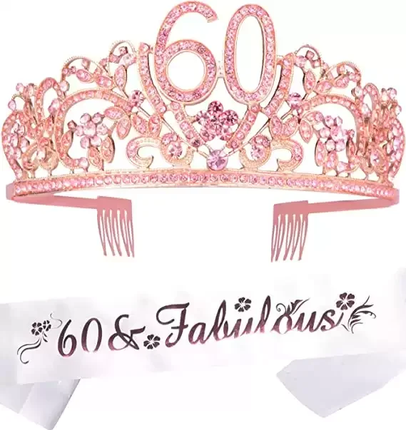 60th Birthday Tiara Gift for Woman