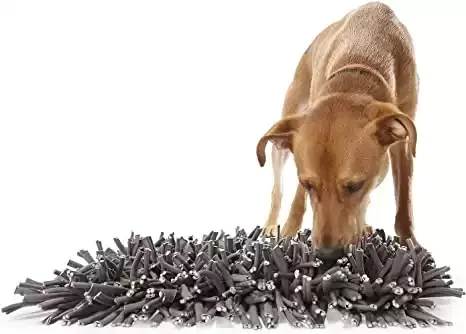 Wooly Snuffle Mat for Dogs (12" x 18") - Feeding Mat Encourages Natural Foraging Skills