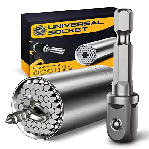 Universal Socket Tools  Professional 7mm-19mm Tool Sets with Power Drill Adapter