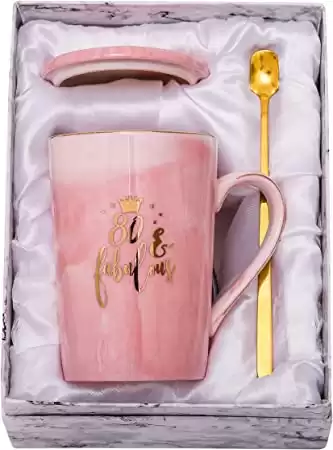 Fabulous 80th Birthday Mug for Women