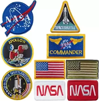 NASA Patches 9 Pieces,Space Shuttle Patches,Apoll Patches