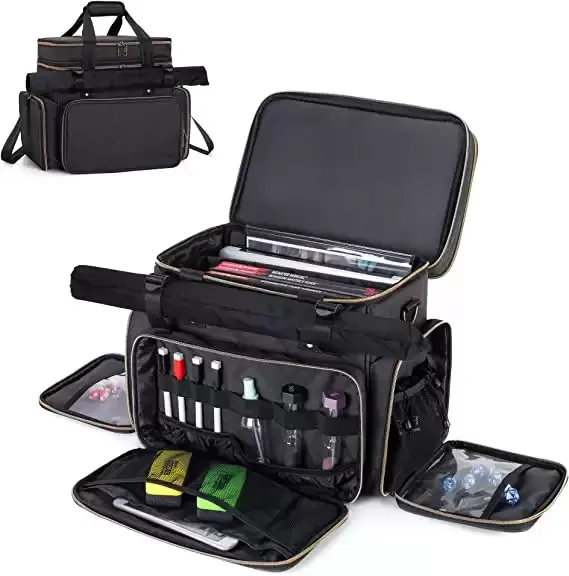 Tabletop RPG Adventurer's Travel Bag Compatible with Dungeons and Dragons Gift