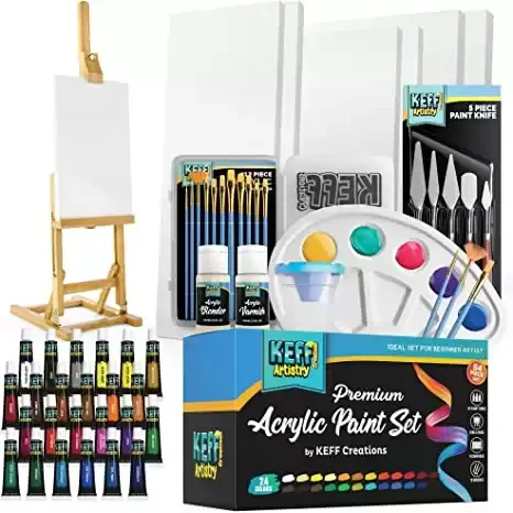 31. Acrylic Professional Artist Painting Gift Kit