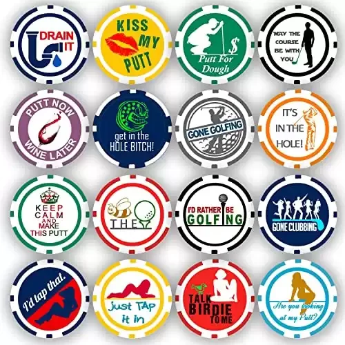 Golf Ball Marker Poker Chip Collection