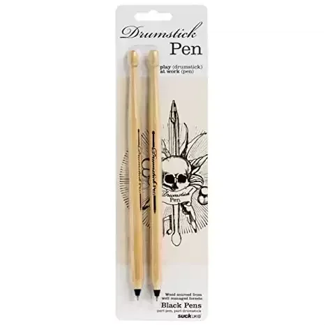 Suck.UK Drumstick Pens, Black (SK DRUMPEN2)