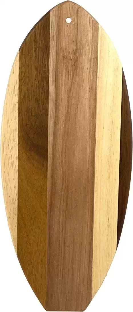 Surfer Shaped Wood Serving and Cutting Board | Great for Wall Art