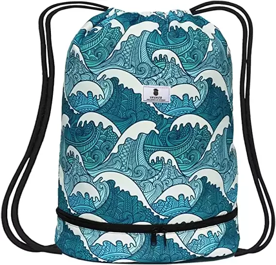 Waterproof String Backpack Swim Pool Beach Travel Gym Bag