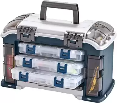 Fishing Tackle Storage System with Three Stowaway Boxes