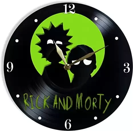 Rick and Morty Vinyl Wall Clock