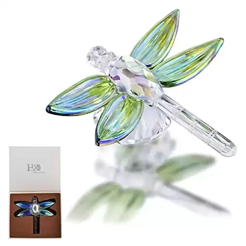 Crystal Dragonfly Figurine - Dragonfly Gift