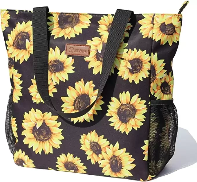 Trendy Floral Water Resistant Large Shoulder Bag