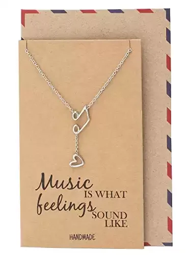 Jewelry Music Note Necklace