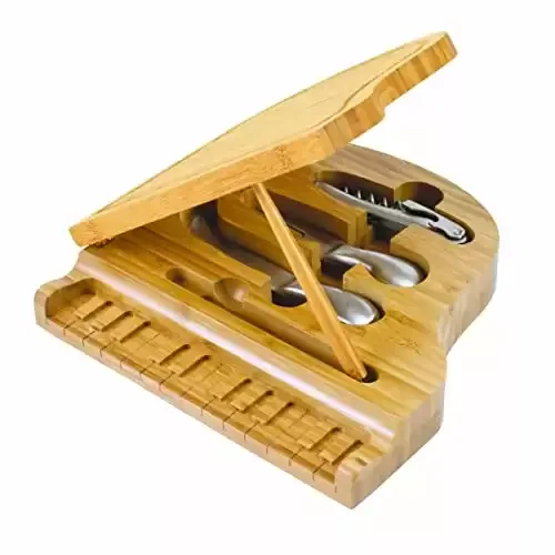 Piano Bamboo Cheese Tool Set