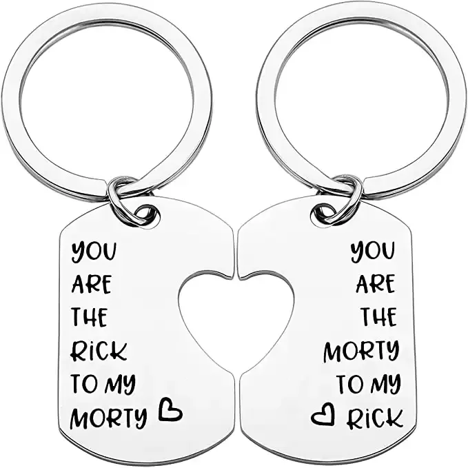 Friendship Keychain Gift for a Rick and Morty Fan
