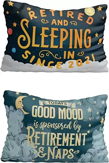 Retirement Gifts for Women, Men - Funny Pillow Cover