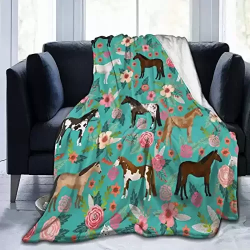 Super Soft Comfortable Luxury Bed Blanket with Horses
