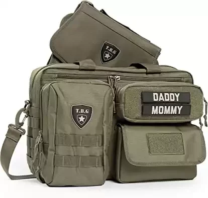 EDC Mens Tactical Diaper Bag for Dads w/Included Changing Mat