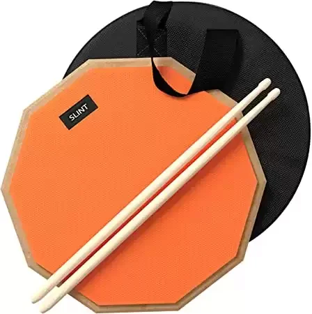 Slint Silent Drum Practice Pad & Drum Sticks Bundle