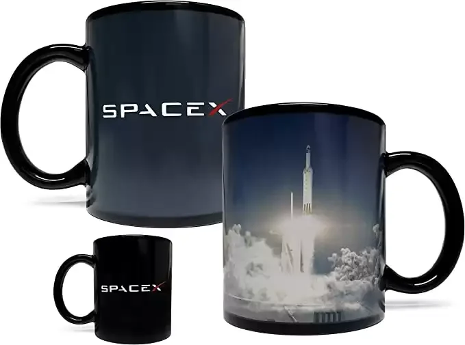 SpaceX Falcon Rocket Launch Mug for Moon Lover