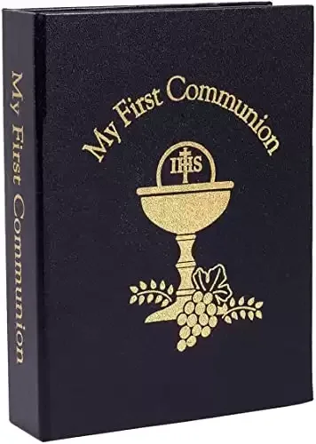 My First Communion Black Rosary Prayer Book for Boy