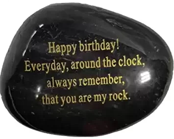 Adult Birthday Gift - Engraved Rock