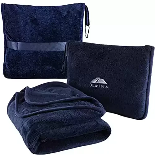 Premium Soft Travel 2 in 1 Blanket And Pillow