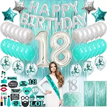 18th Birthday Decorations| 18th Birthday Gifts for Girls