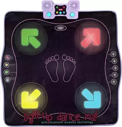Kidzlane Dance Mat | Light Up Dance Pad with Built in & External AUX/Bluetooth Music