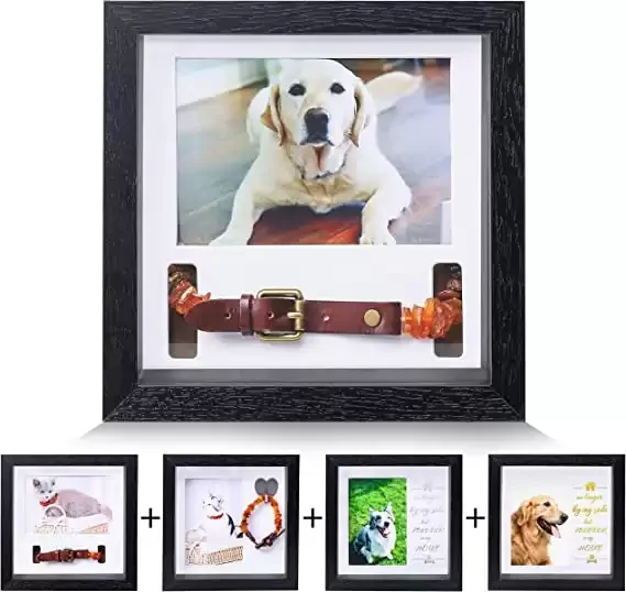 Pet Memorial Picture Frame - Dog Memorial Sentiment Frame for Loss of Dog Gifts