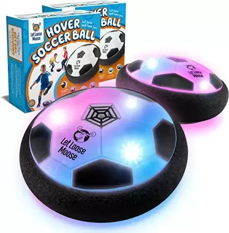 Hover Soccer Ball with LED Lights and Soft Foam Bumpers