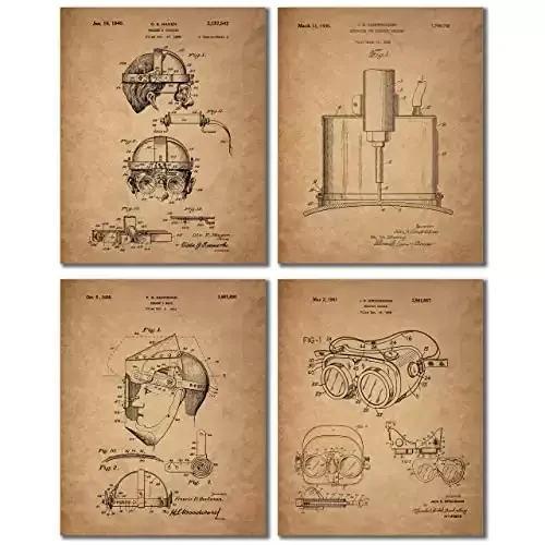 Vintage Welder Patent Print Set