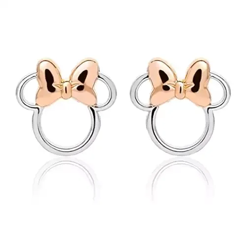 Disney Minnie Mouse Silver Earrings Jewelry