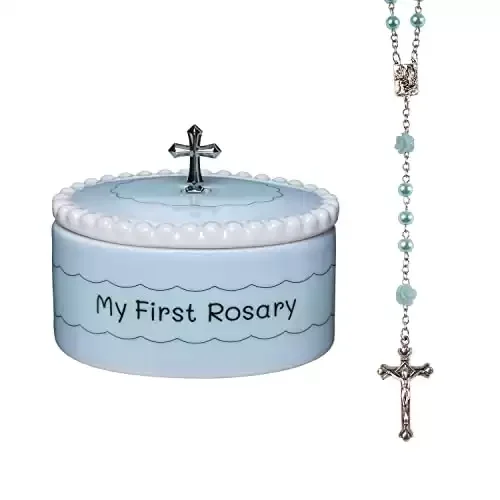 Boys My First Baby Rosary & Keepsake Box